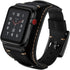 Compatible with Apple Watch Bands 38mm 40mm 41mm 42mm (Series 10), Vintage Genuine Leather Crazy Horse Cuff Strap for