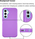 for Samsung Galaxy S23 FE 5G Case, Triple Layer Heavy Duty Armor Rugged Shockproof Protection, Purple