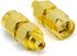 2PCS SMA to MMCX Adapter, SMA Male to MMCX Female Coax Connector, Low Loss MMCX SMA Coax Cable Antenna Adapter for Repeaters, Audio, Video