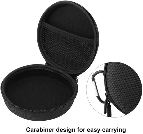 Portable Bluetooth Speaker Bag, Full Storage Case for A1 with Carabiner for Outdoor Activities (Black)