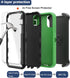 Shop iPhone 11 Heavy Duty Case with Belt Clip Holster & 2 Screen Protectors - Military Grade Rugged Protection (Green