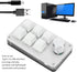 Dioche USB Mini 6Key Keypad Mechanical Gaming Keyboard, Portable One Handed Shortcut Programmable Keyboard for PC