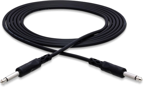 Hosa CPP-101 1 Foot Interconnect Cable, 1/4-inch TS Male to 1/4-inch TS Male