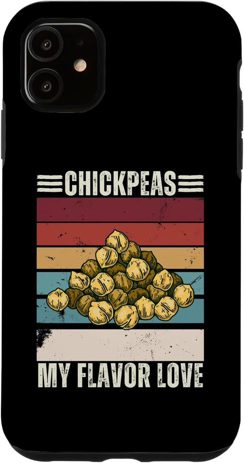 Retro Chickpeas My Flavor Love Food Lover iPhone 11 Vintage Chickpeas My Flavor Love Retro Chickpeas Food Lover Case
