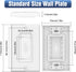 VCELINK Wall Plate Cable Pass Through with Mounting Bracket, 2-Pack, White, Flexible Rubber Opening for Low Voltage