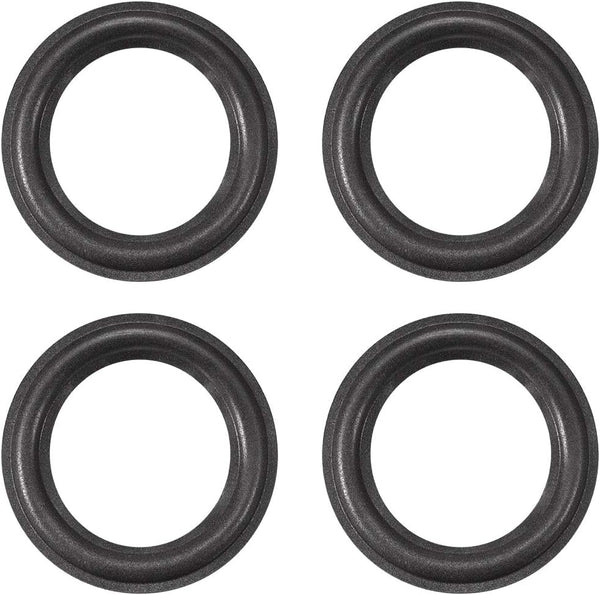 uxcell 3.5" Speaker Foam Edge Surround Rings, Replacement Parts for Speaker Repair, 4pcs