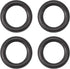 uxcell 3.5" Speaker Foam Edge Surround Rings, Replacement Parts for Speaker Repair, 4pcs