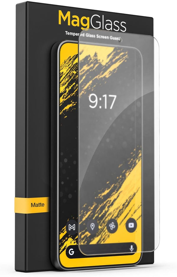 magglass Matte Screen Protector for Samsung Galaxy S24, Anti Glare Tempered Glass with Easy Applicator