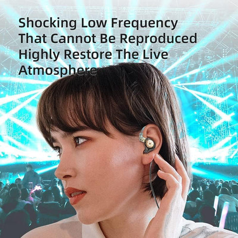 KZ EDX PRO in Ear Monitor IEM Wired Earbuds, HiFi Stereo Sound with 10mm Dynamic Driver, Noise Cancelling, Detachable