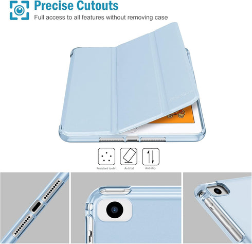 ProCase Slim Soft TPU Back Cover for iPad mini 5 Generation 2019/ Mini 4 3 2 1 (Old Model) - 7.9 inch SkyBlue