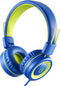 Kids Headphones Noot K12 with Microphone, 5ft Cord, 85dB/94dB Volume Limit, Wired On-Ear for iPad/Kindle/School