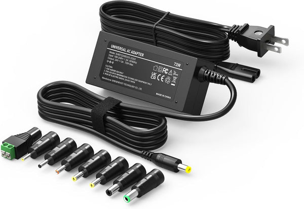 24V 3A 2A 1A Switching Power Supply Cord, 24V DC 1.5A Charger for LED Strip Light, Massage Gun, Baby Monitor