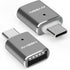 USB C to USB Adapter (2 Pack), USB C Male to USB 3.0 Female OTG Converter for MacBook Pro 2019/2018/2017, Gray