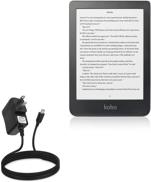 BoxWave Charger Compatible with Kobo Clara HD - Wall Charger Direct (5W) for Kobo Clara HD