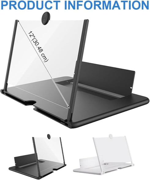Generic 2026 3D New Big Screen Phone Magnifier, HD Screen Amplifier with Foldable Stand, Portable Mobile Phone