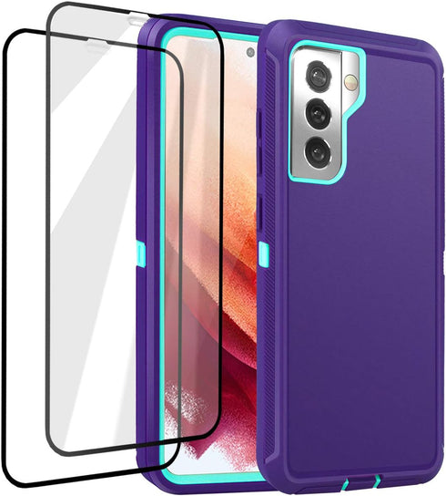 AICase Galaxy S21 Plus Case with Screen Protector, Heavy Duty Drop Protection, Rugged Shockproof/Dust Proof Phone Cover.