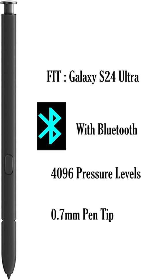 Galaxy S24 Ultra S Pen with Bluetooth Replacement for Samsung Galaxy S24 Ultra (Black)