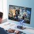 HONKYOB Speaker,360 USB Computer Speaker with Built-in Microphone, Mini Soundbar Speaker for Desktop Laptop PC, Plug