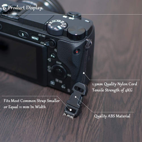 Quick Release Camera Strap QD Loops Connector Adapter for DSLR SLR Point-and-Shoot Small Mirrorless Cameras Strap Eyelet Sling Belt