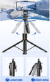 Tengsun 67" 360Rotation Phone Tripod & Selfie Stick Travel Tripod for iPhone Selfies, with Phone Holder Extendable