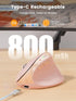 SABLUTE MAM3 4 Ergonomic Mouse, Rechargeable Wireless Vertical Mouse with Adjustable DPI for Small/Medium Hands