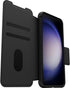 OtterBox S23 Galaxy Strada Series Case - Shadow (Black), Card Holder, Genuine Leather, Pocket-Friendly, Folio case
