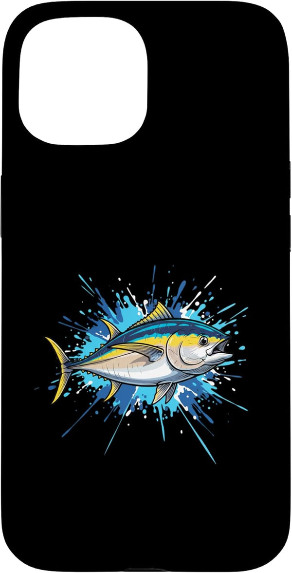 Tuna Fishing Angler Saltwater Sport Ocean Bait Rod Yellowfin Tuna Fishing Angler Saltwater Sport Catch Case for iPhone 15