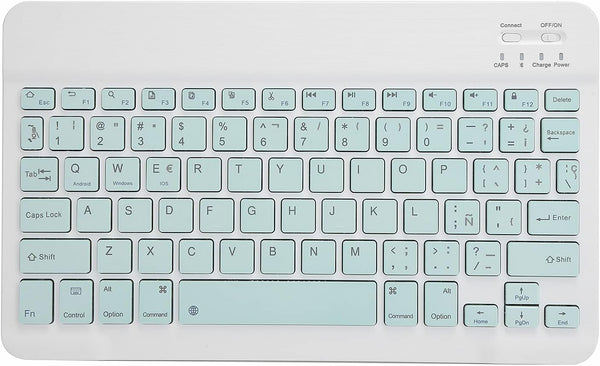 Hilitand 10 inch Bluetooth Keyboard, Ultra-Thin Ergonomics Scissor, 5 Million Click, Quiet Key, Metal Texture