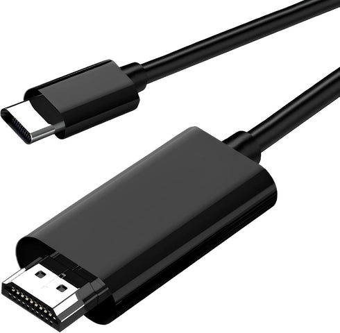 USB C to HDMI Cable 6ft, 4K for Monitor, HDMI to USB C Adapter for Mac, iPad Pro, Chromebook TV