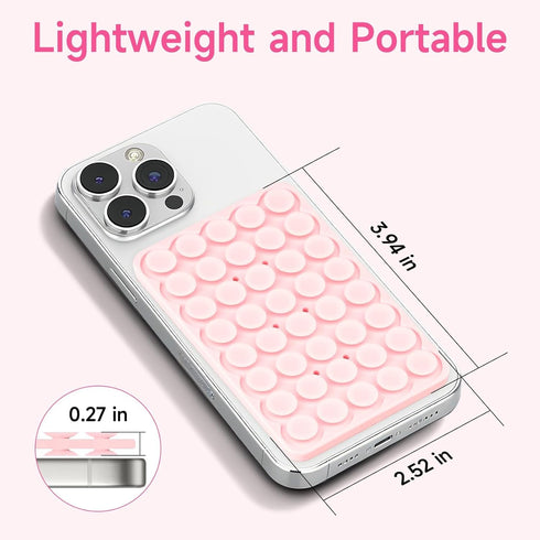 Yojaro Silicone Suction Cup Phone Case Mount Double Sided, Phone Accessories Hands-Free Strong Grip Holder for Selfies