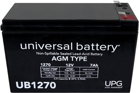 UPG 12V 7.2AH Security Alarm System Battery SLA Security Certified-Electronics