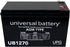 UPG 12V 7.2AH Security Alarm System Battery SLA Security Certified-Electronics