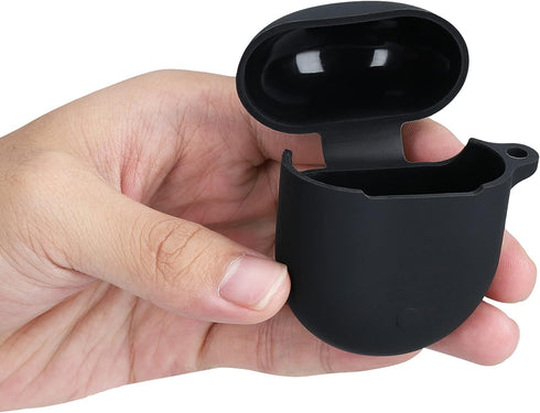 kwmobile Silicone Cover Holder Case for Xiaomi Redmi Airdots 3 Pro/Buds 3 Pro - Black