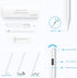 Active Stylus Pen, Rechargeable Stylus for iOS & Android Touchscreens, Dual Touch Screen Pencil, 16.5CM, White