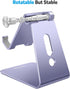 OMOTON C2 Adjustable Cell Phone Stand, Aluminum Desktop Cellphone Stand with Anti-Slip Base and Convenient Charging