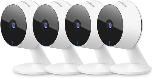 LaView Security Cameras 4pcs, Home Security Camera Indoor 1080P, Wi-Fi Cameras Wired for