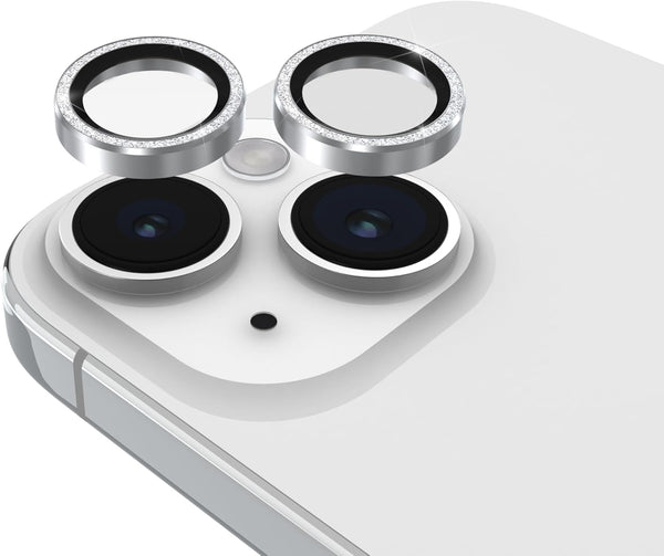 Case-Mate iPhone 14 Plus Camera Lens Protector with Sparkle Rings, Double Tempered Glass, Easy Install