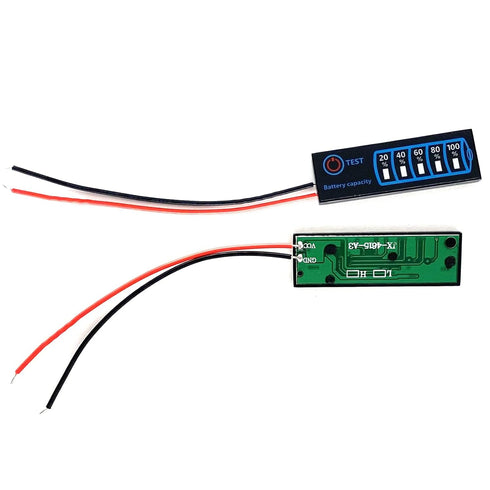 5PCS 2S-8S DC5-30V Lithium Battery Charge LED Display Tester, Capacity Test Power Level Indicator Board