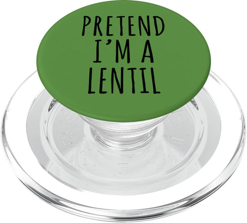 Pretend I'm A Lentil Lazy Halloween Tees Lazy Halloween Costume Pretend I'm A Lentil Simple PopSockets PopGrip for MagSafe