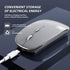 Wireless Mouse Chargeable, Portable Silent USB and Type-C Dual Mode Mouse, 3 Adjustable DPI for Laptop, Mac, PC (Q23S