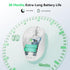 TECKNET Wireless Mouse, 2.4G USB Computer Mouse, 6-Level Adjustable 4800 DPI, Ergonomic Grips, 6 Buttons - White