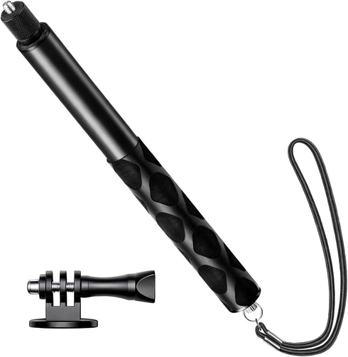 Uelkr 45" Invisible Selfie Stick for Insta360 X4 X5, 1/4" Extension Monopod Pole