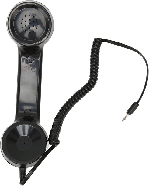 Retro Phone Handset, Vintage 3.5Mm Cell Phone Receiver, Radiation Proof Handheld Microphone for Mobile Phones &