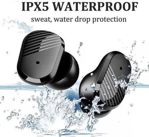 True Wireless Invisible Earbuds, Sleep Headphones with Microphone, USB-C Charge, IPX5 Waterproof, Touch Control