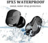 True Wireless Invisible Earbuds, Sleep Headphones with Microphone, USB-C Charge, IPX5 Waterproof, Touch Control
