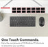 Macally 2.4G Mini Compact Keyboard - Wireless Keyboards for Desktop PC, Surface, Chromebook, Notebook, Laptop Keyboard