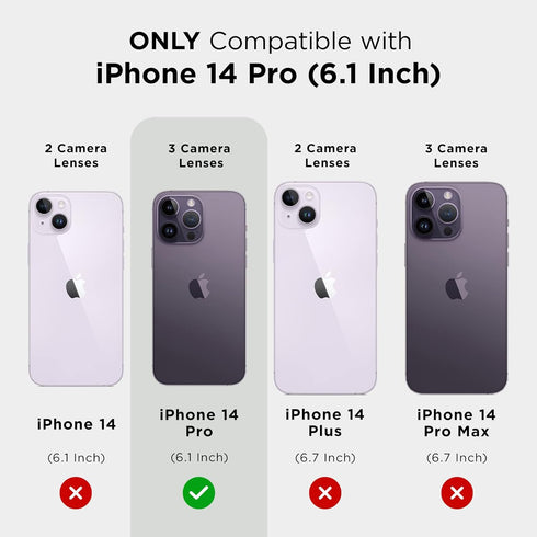 Case-Mate iPhone 14 Pro Case - Twinkle Stardust, 10FT Drop Protection, Compatible with MagSafe, Anti-Scratch, Slim Fit