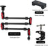 Adjustable Articulating Magic Arm with Clamp and Phone Holder Clip for Desk Mount, Cell Phone Tripod