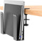 WYYHAA Adjustable Desk Side Laptop Mount, No Drill Storage Organizer, Metal Hanging Notebooks Holder