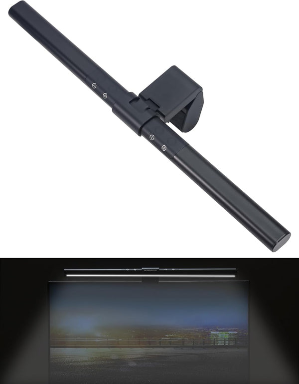 USB Powered Monitor Light Bar, Eye Caring LED Screen Light for Workspace, Dimmable Minimalist Lamp, Touch Control for
